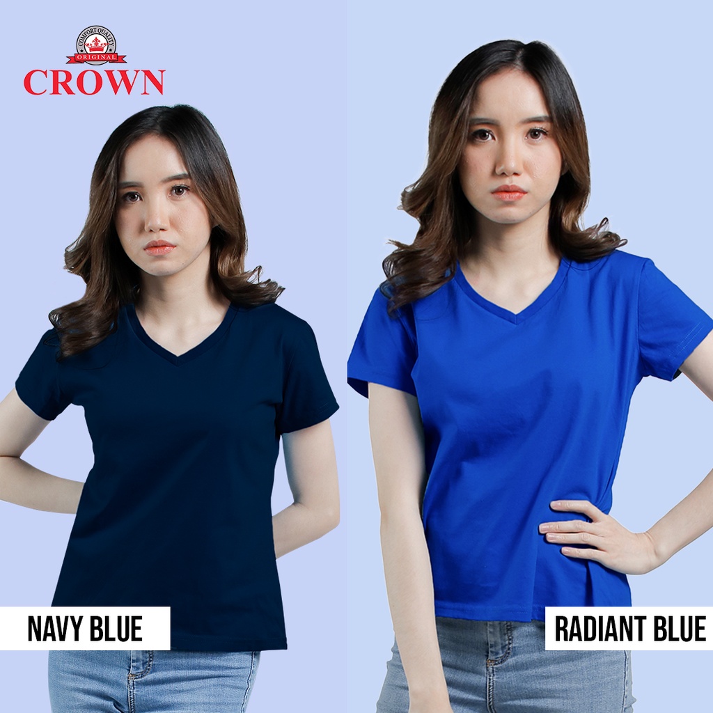 blue crown v neck