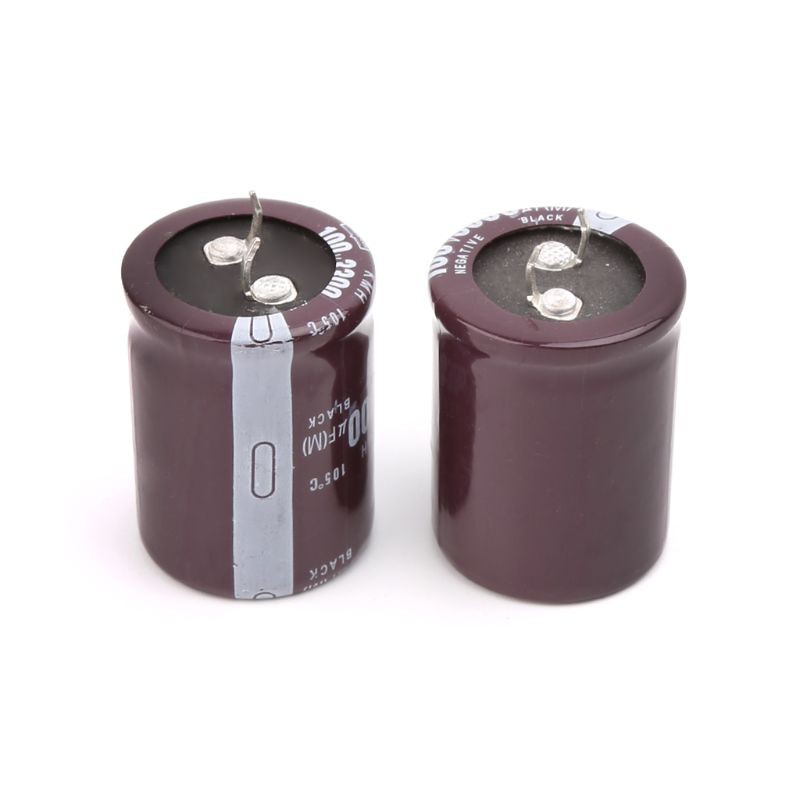 2pcs Aluminium Electrolytic Capacitors 100V 3300uF Volume 30x40mm For