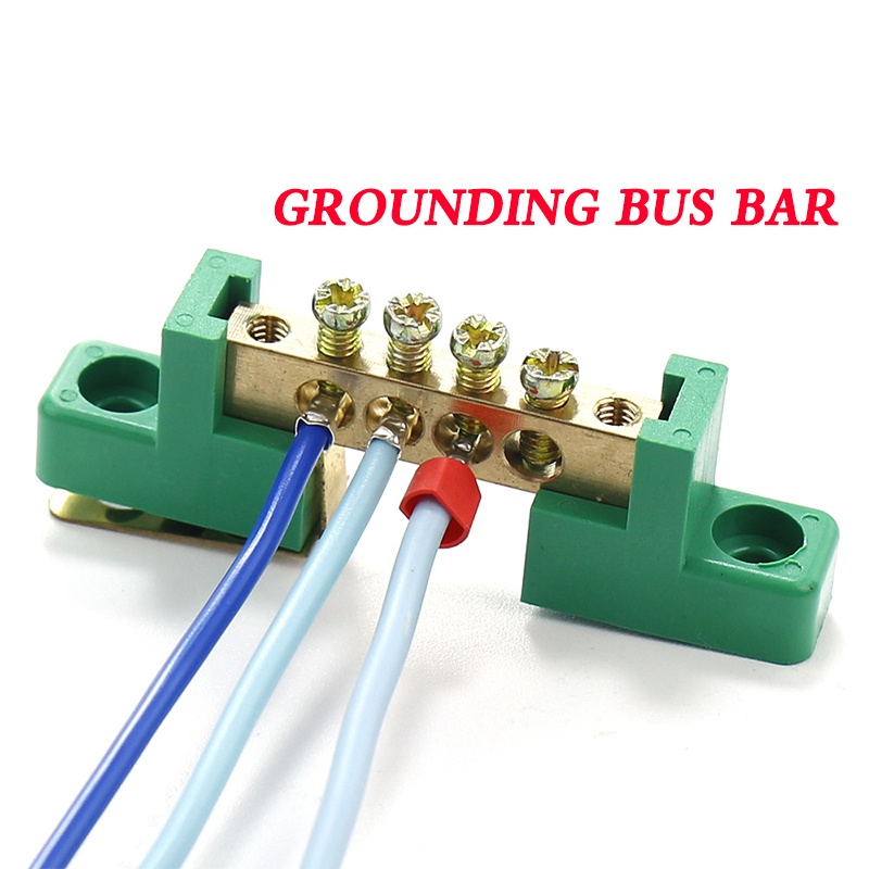 Grounding Bus Bar Brass Grounding Bus Bar 6/8/12 Ways Distribution