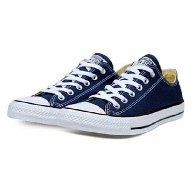 converse blue low cut