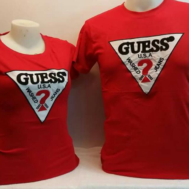 guess couple shirt