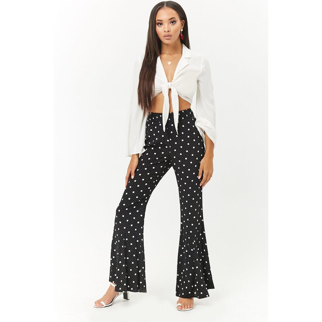 forever 21 black flare pants
