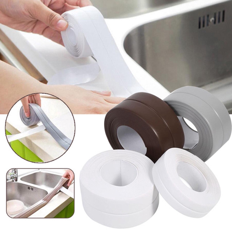 Tape Caulk Strip / Kitchen Bathroom Shower Sink Bath Sealing Strip