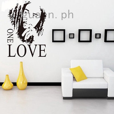 Bob Marley One Love Black Wall Stickers Decal Vinyl Bedroom Home