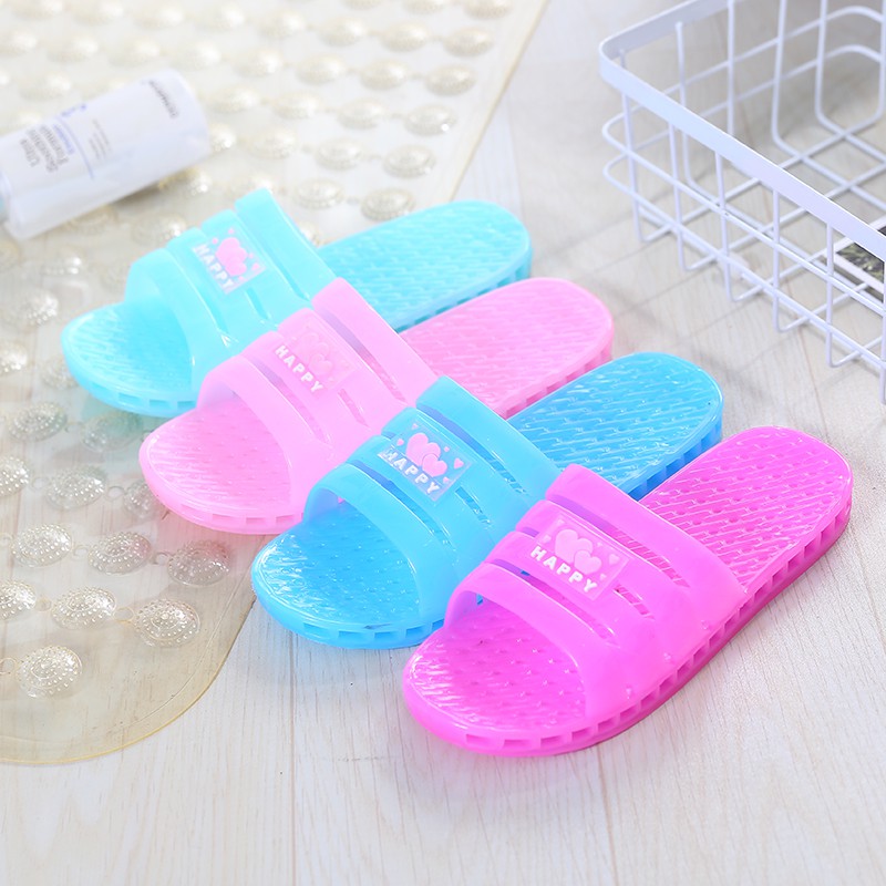 bright pink slippers