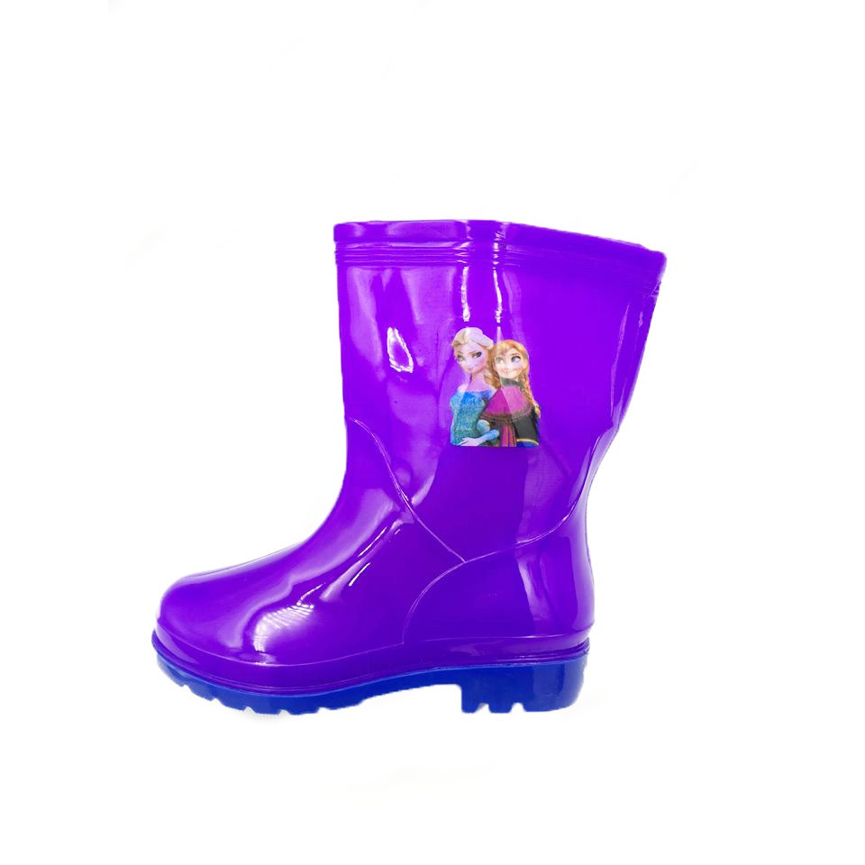 Kids Colored Cartoon Character Waterproof Short Rain boots (Violet) |  Shopee Philippines