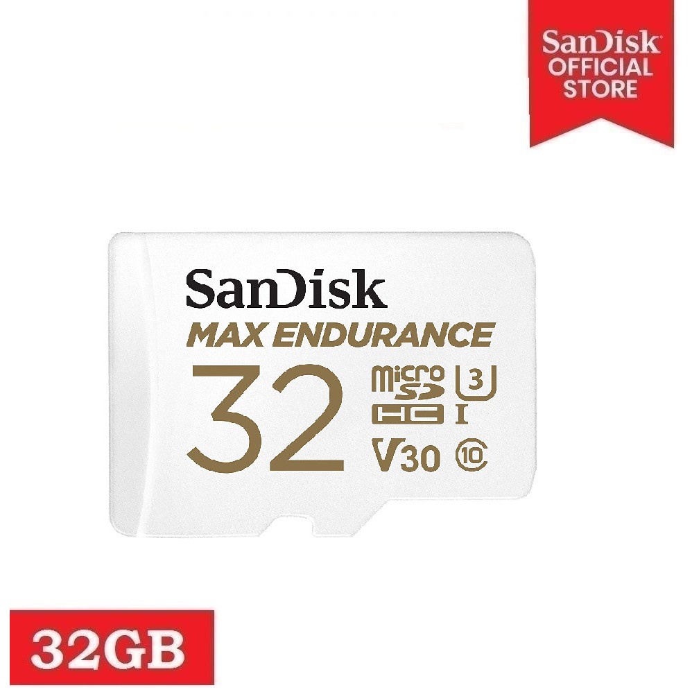 Ready Stock】✾❆ஐSandisk SDSQQVR-032G-GN6IA 32GB Max Endurance Micro SD with  Adapter | Shopee Philippines