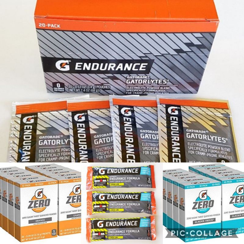 Gatorade Gatorlytes   G Endurance Cramp Relief   G Zero Electrolyte 