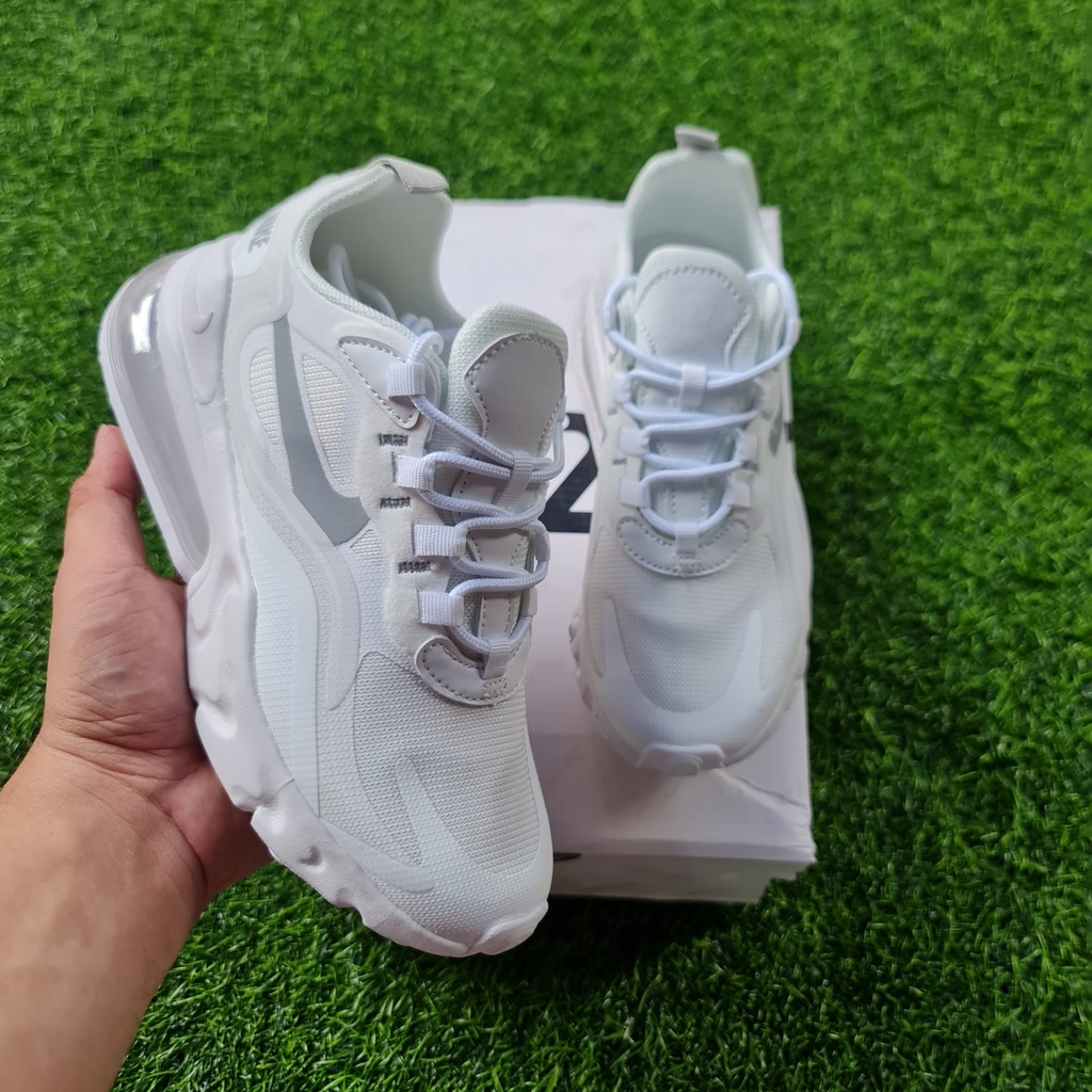 triple white air max 270 react