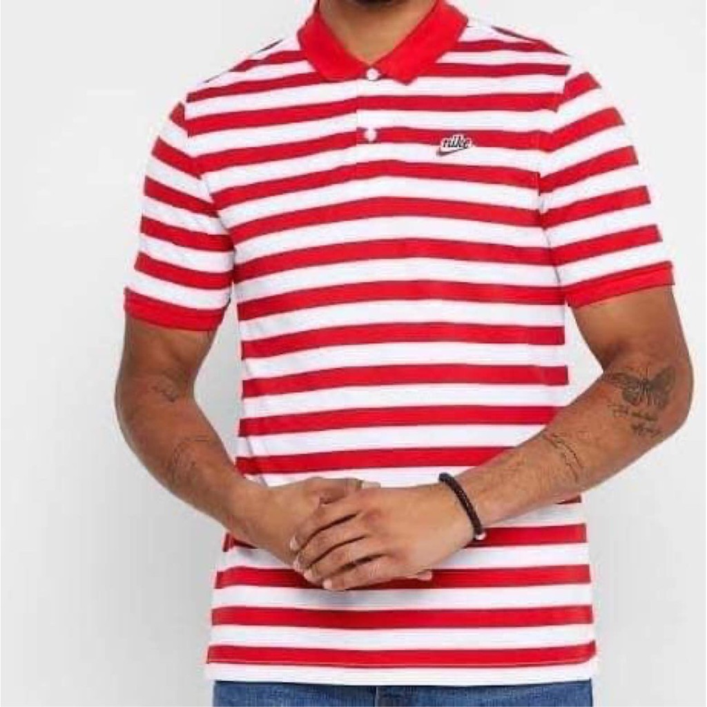 red nike polo