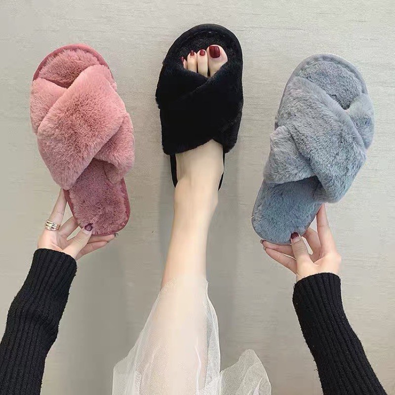thumbnail image 2 of Women's Babbumps Eco Fur Fashion Slippers - Rabbit Style, Low Fashion, Synthetic - Z1606 2 of 3