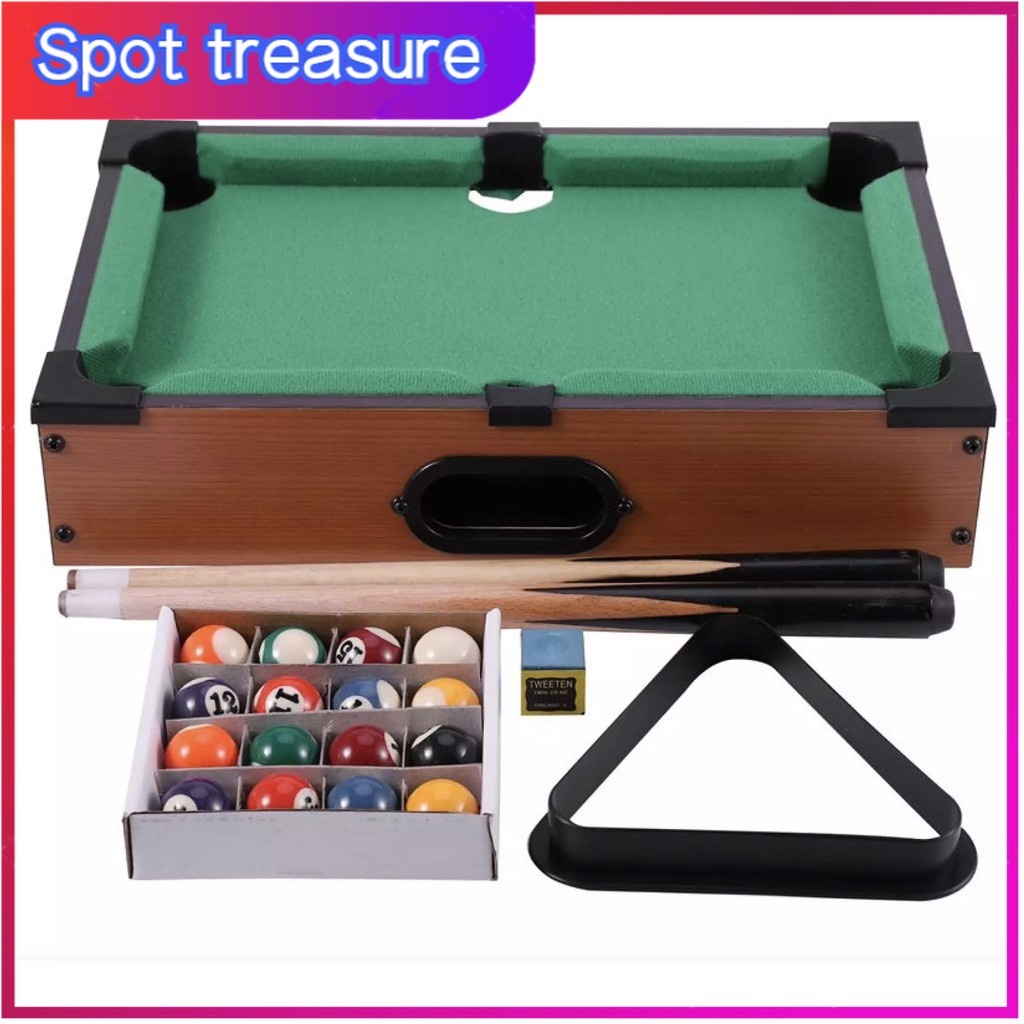 New 14x10 inches mini billiard Table set Kids gift wooden pool table