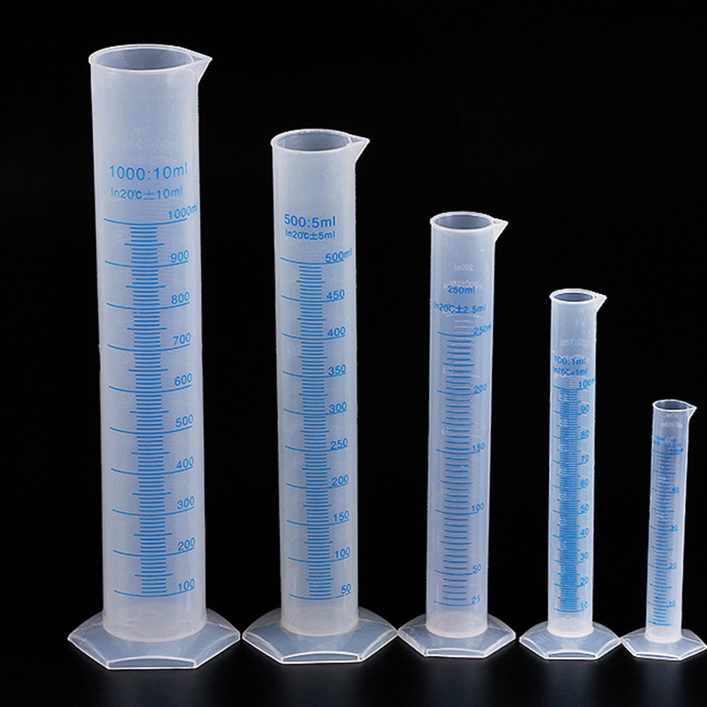 1000ml Transparent Measuring Cylinder Plastic Graduated Cylinder Hexagonal Base As Shown Shopee Philippines