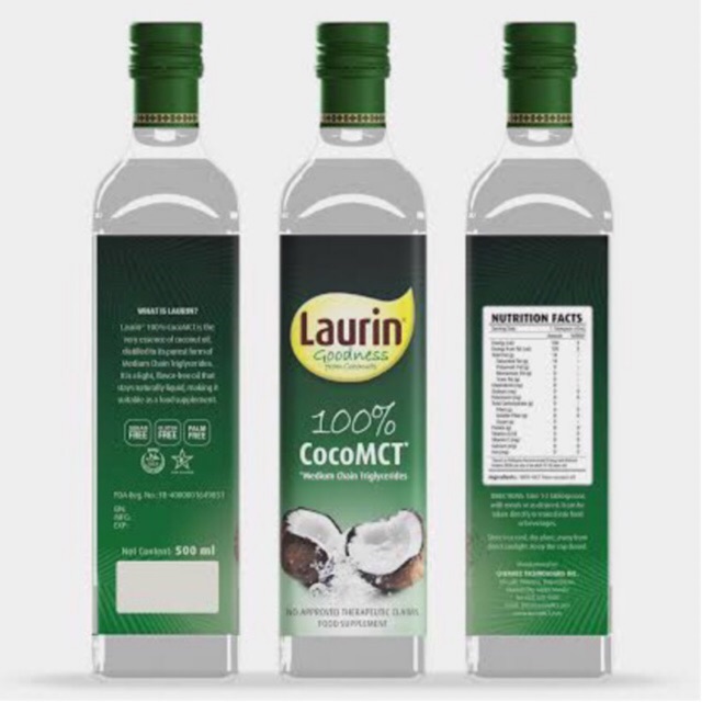 Laurin 100 Coco Mct 500ml Shopee Philippines