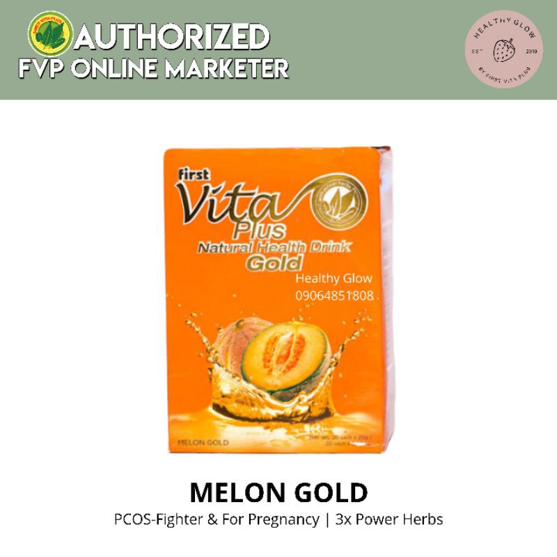 First Vita Plus Melon Gold PCOSfighter & Pregnancy Drink Shopee