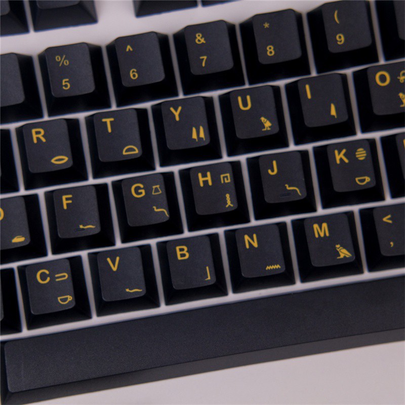 Egyptian Pharaoh 128 Keys PBT Dye Sublimation Cherry Profile Keycaps