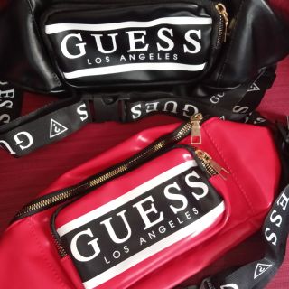 guess belt bag red