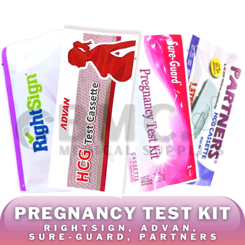Sureguard, Partners, RightSign and Advan Urine Pregnancy Test Strip