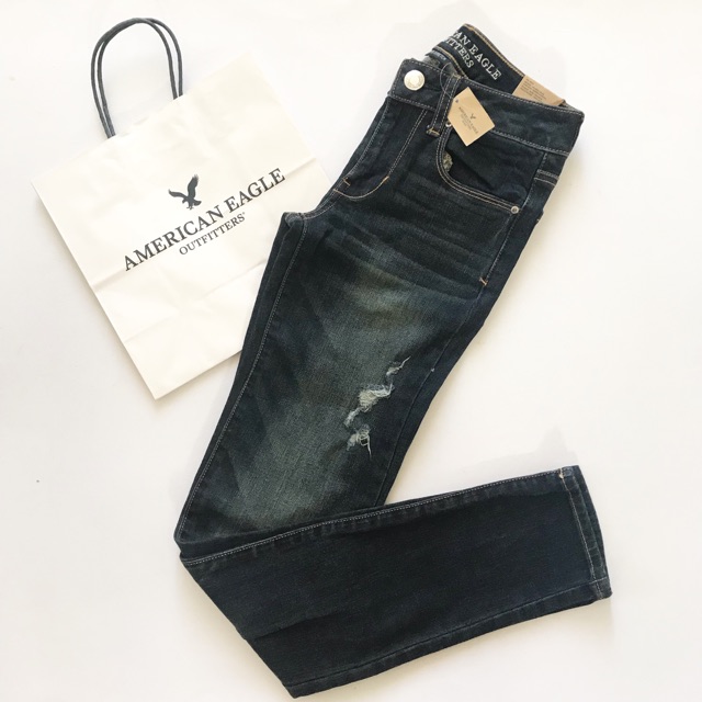 american eagle straight super stretch jeans