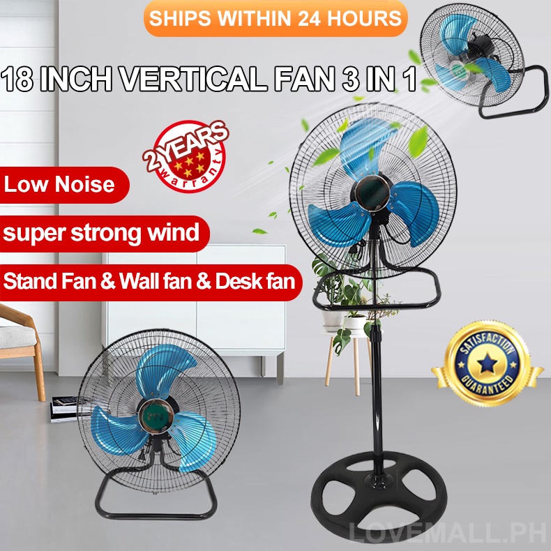 18 Inch Electric Industrial Fan 3 In 1 Silent Fan Strong Wind Low Noise