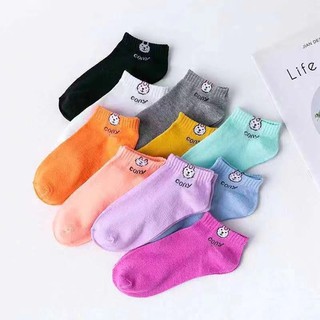 Styleclub Set of 10 pairs cony Cute Ankle Socks For Girls on sales Unisex New Style Fashion Ankle So #6