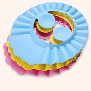 Baby Bath Cap Baby Shower Cap Baby Shampoo Cap Baby Cartoon Shower Cap Wash Hair Hat Ear Waterproof #8
