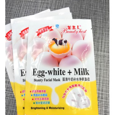 Egg white and milk face mask