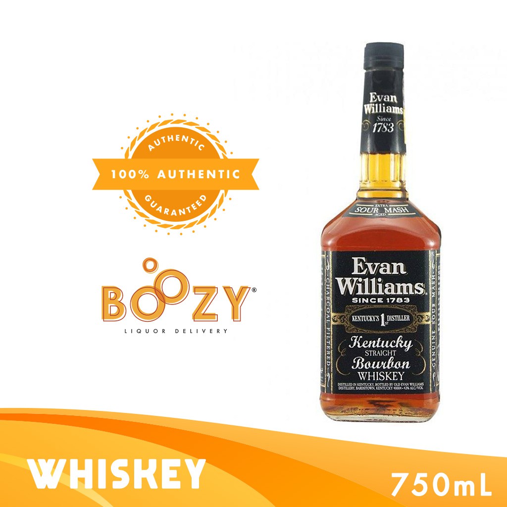 Evan Williams Bourbon Whisky 750ml Shopee Philippines