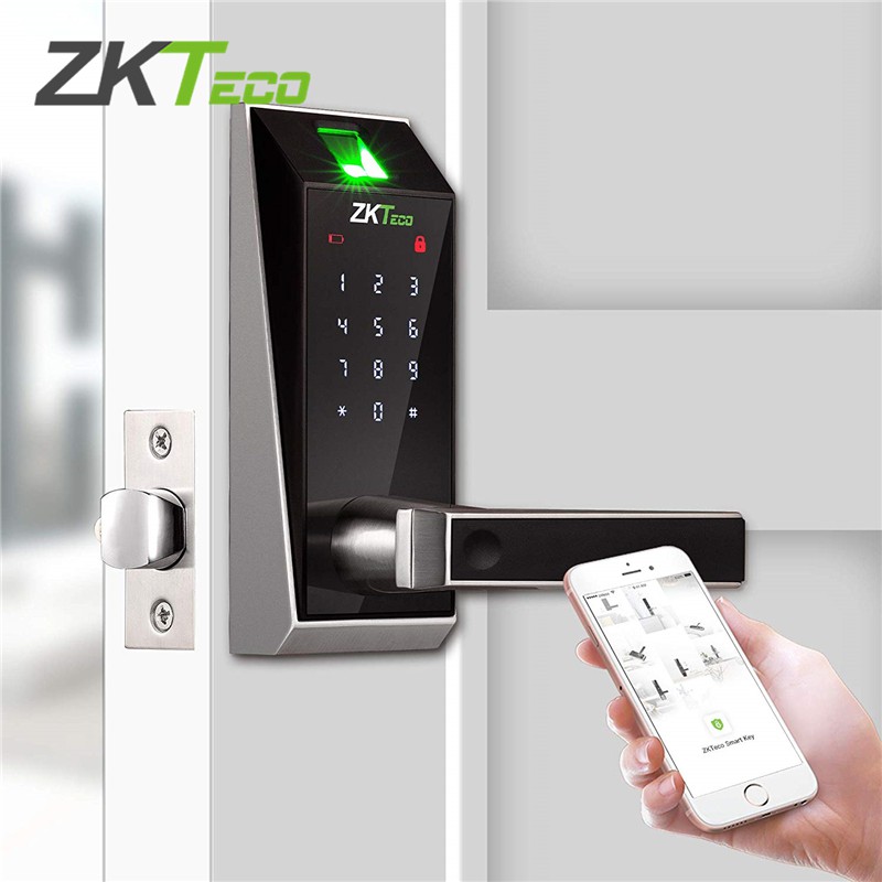 Zkteco Al20b Smart Door Lock Fingerprint Door Electronic Lock App Password Key Digital Lock Keyless