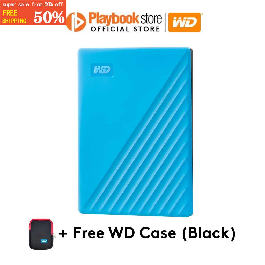 New Wd My Passport Tb Portable External Hard Drive Blue Shopee