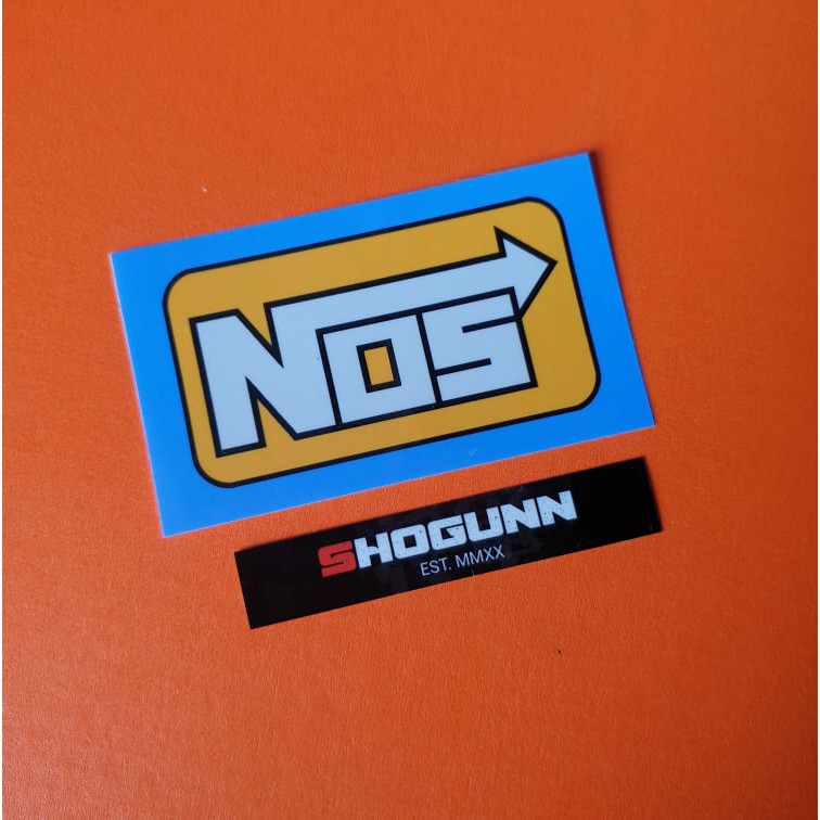 JDM NOS Nitrous Oxide Logo Laminated Vinyl Stickers Shopee Philippines