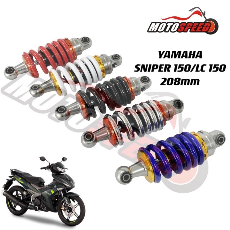 COD 1Pc Rear Mono Shock Absorber 208mm For Yamaha Sniper 150 Sniper 135 ...