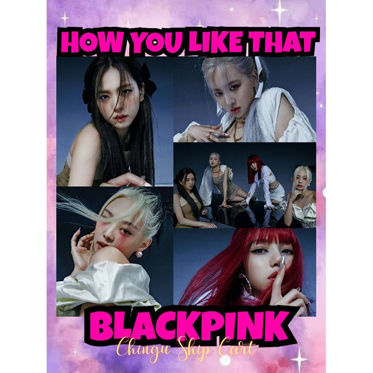 BLACKPINK HOW YOU LIKE THAT PHOTOS 1 (A4 PHOTO POSTER) (A5 SINTRA BOARD ...