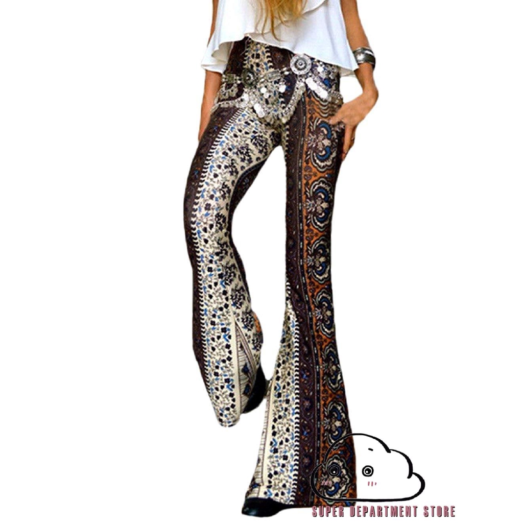boho hippie high waisted pants