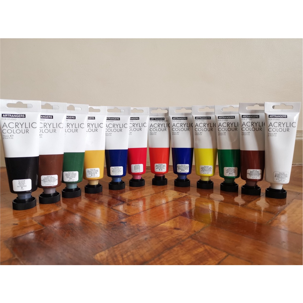 Art Ranger Acrylic Paint Basic Colors [75ml] Shopee Philippines