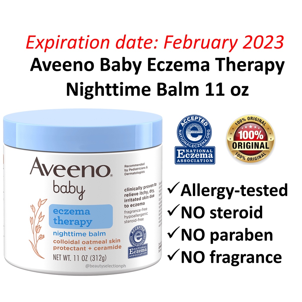 Aveeno Baby Eczema Therapy Nighttime Balm Shopee Philippines