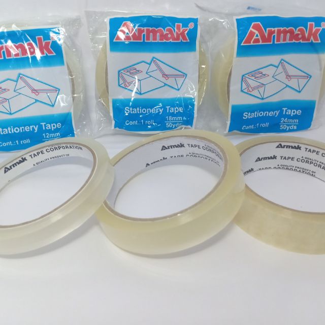 Armak Adhesive Tape Clear 1/2' 3/4' 1inch Shopee Philippines