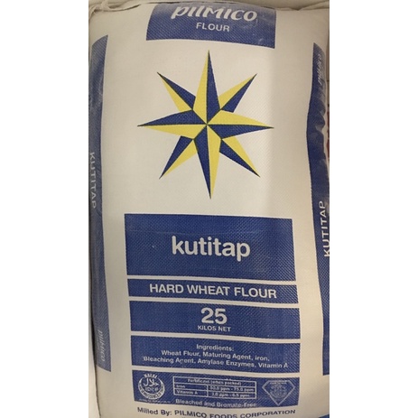 Kutitap Bread Flour 1st Class Hard Wheat 25kg 1 Sack Poly | Shopee ...