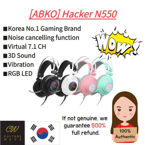 abko hacker 7.1 gaming headset