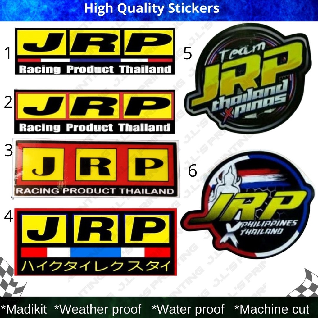 JRP Thai Motor Sticker High Quality Sticker Sold Per Piece Shopee