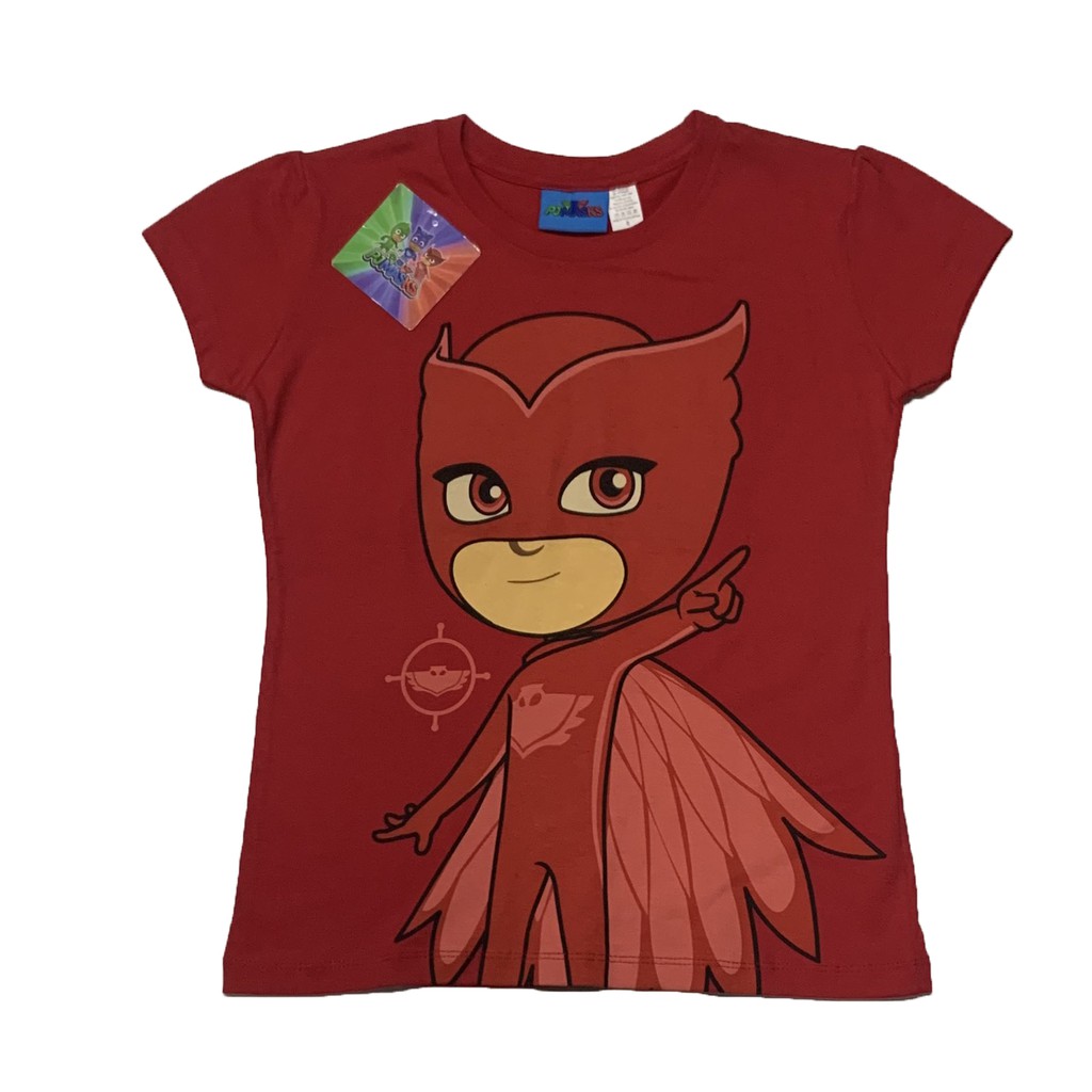 PJ Masks Owlette To The Rescue Girls Kids Blouse Red Shirt | Shopee ...