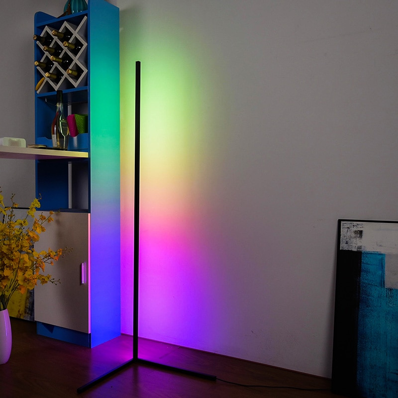 purple floor lamp