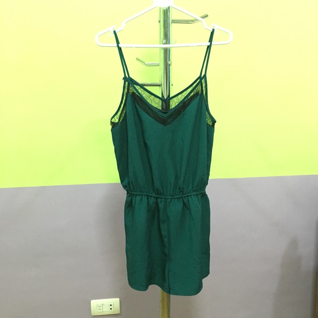forever 21 green romper