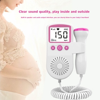 Home 3.0Mhz Fetal Heart Rate Monitor Doppler Fetal Heart Rate Monitor Suitable For Pregnant Women