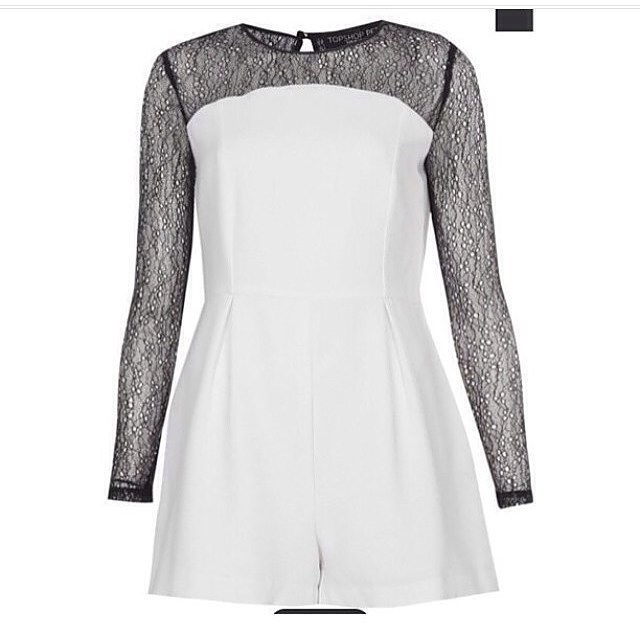 topshop petite playsuit