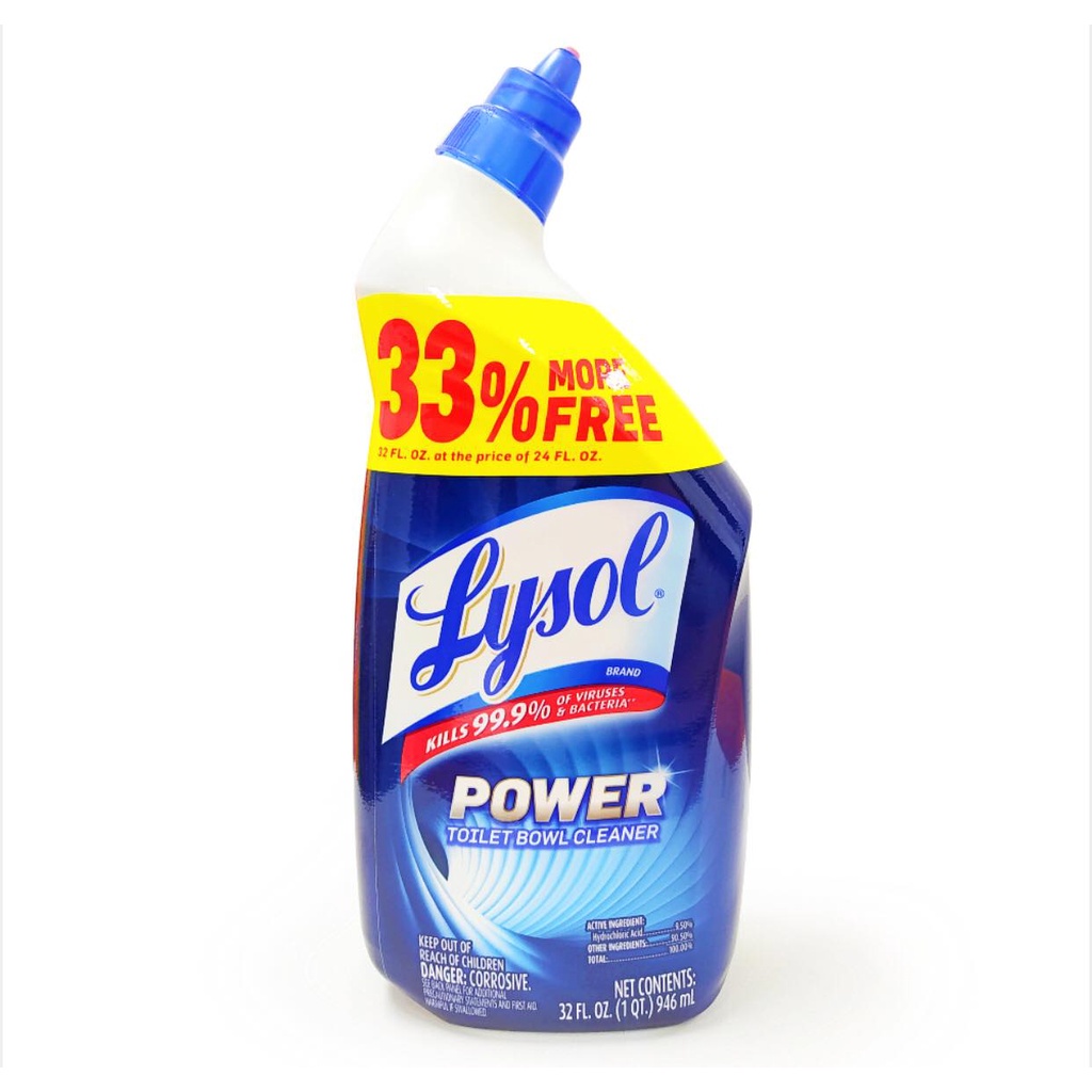 Lysol Power Bathroom/Toilet Bowl Cleaner 946mL Shopee Philippines