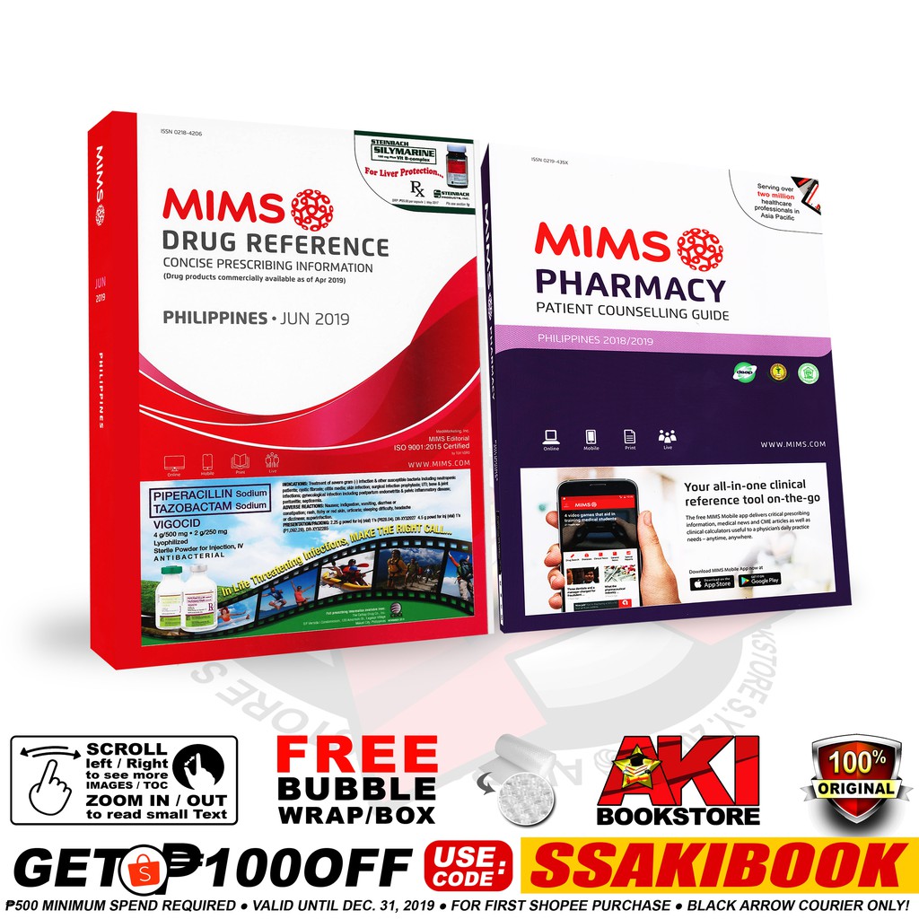 Authentic Mims Book Drug Reference Philippines Pharmacy Guide