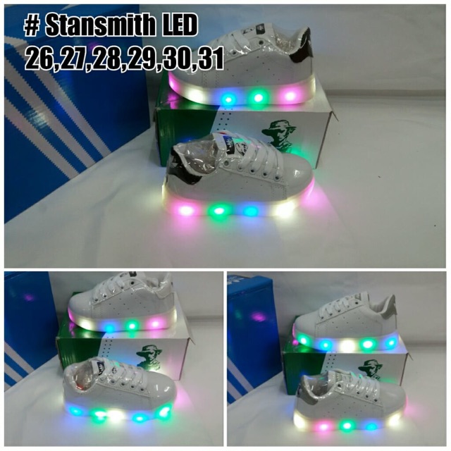 Stan Smith Led Shoes Kids | Shopee 