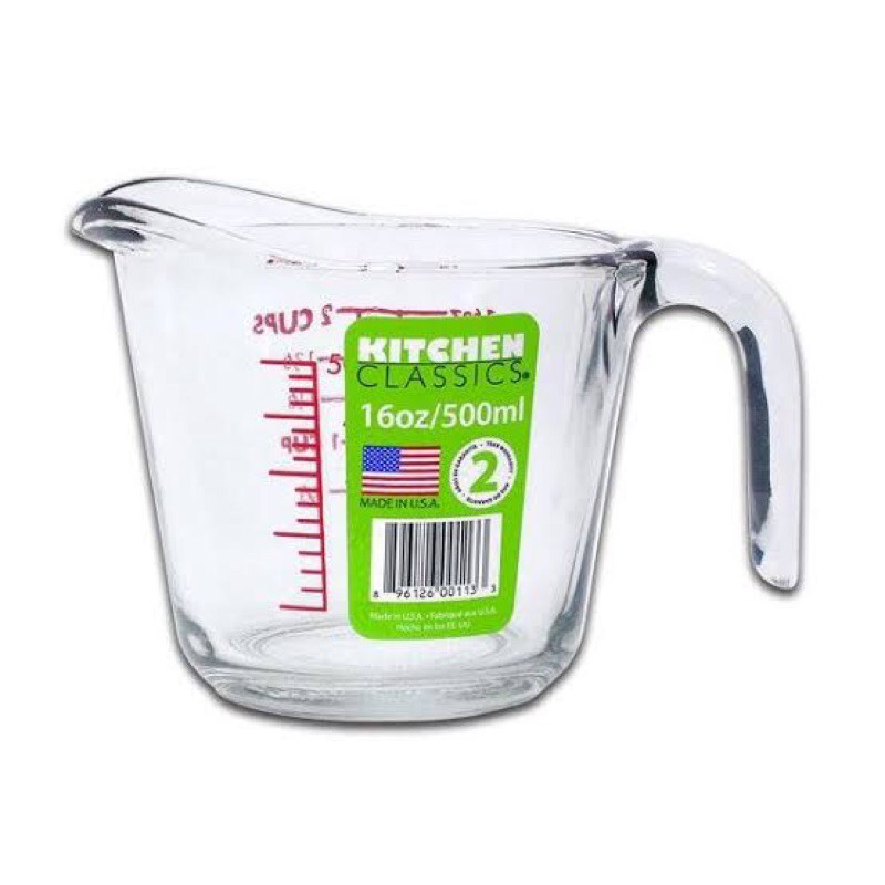 500 ml Kitchen Classics Measuring Glass Cup 16 Oz (2 Cups