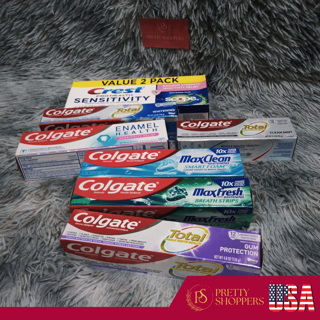 COLGATE/CREST Toothpaste Imported from USA Shopee Philippines